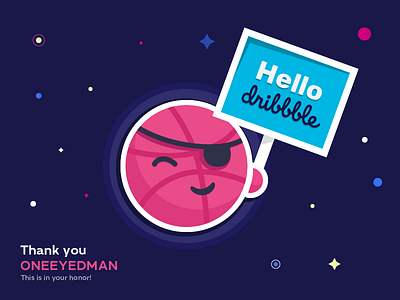 Hi Dribbble! debut first shot hello dribbble oneeyedman rules!