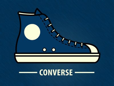 Converse Chuck Taylor baskteball blue converse high illustration navy shoes sneakers