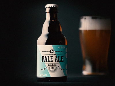 bTV Pale Ale bbdo beer beers branding brewhouse custom edition packaging photography present retro typography
