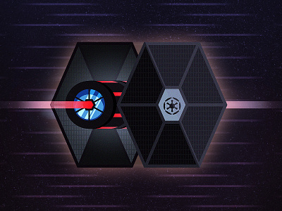 Tie Fighter battle hyperspace illustration imperial light rebels red star wars tie fighter vector