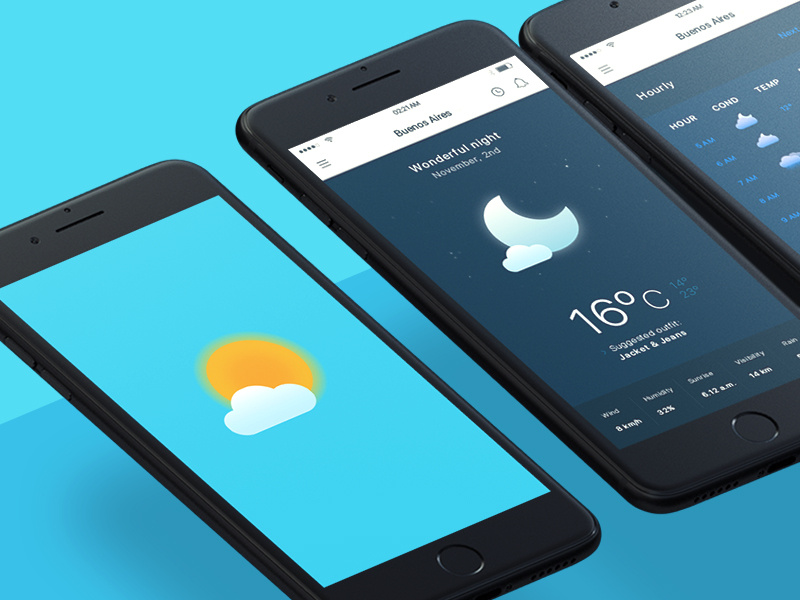 How is the weather? UX UI Project by Nicolás Fiasche on Dribbble