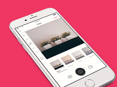 Photo App Concept app concept design filter instagram iphone mobile photo sketch ui ux