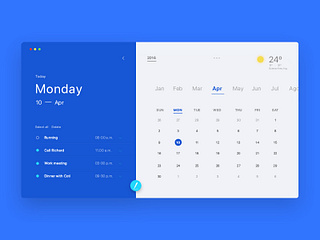 Calendar & Reminder Concept by Nicolás Fiasche on Dribbble