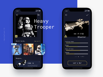 Battlefront II App battlefront concept heavy iphone mobile star trooper ui ux wars x
