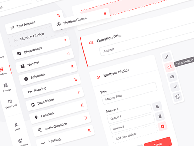 UI Components - Form Creation app components dashboad design design system drag and drop form design nathan ui ui design ux