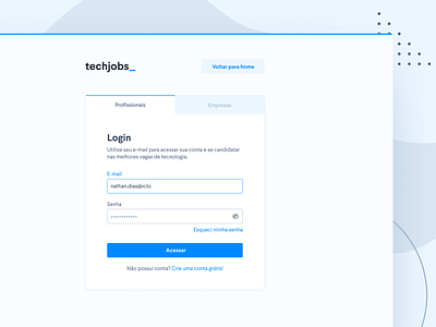 Dual login page