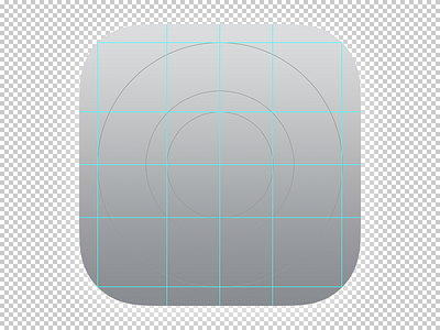 iOS 7 OCD App Icon Template Grid