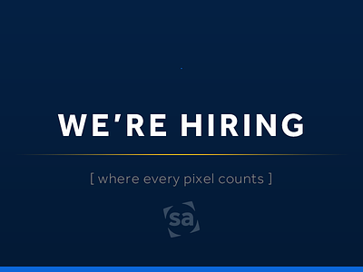 We're Hiring apps hiring job savvy apps ui ux