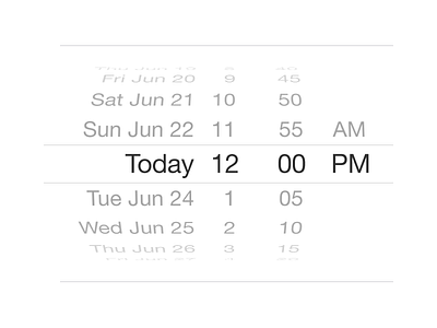 iOS Date Picker