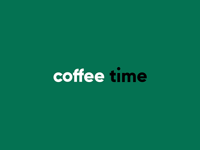 Logo Motion coffee time animation logo motion graphics