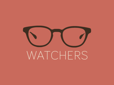Watchers bariol flat glass glasses icon identity logo minimal simple