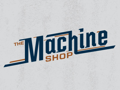 The Machine Shop branding design logo