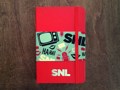 SNL moleskine sketchbook vector illustration