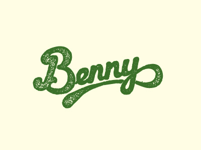 Benny hand lettering lettering texture