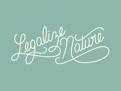 Nature hand lettering lettering script typography