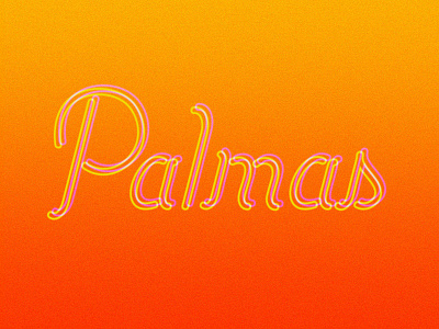 Palmas hand lettering lettering script texture typography