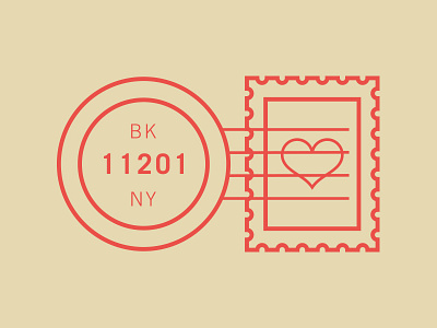 Spread Love badge brooklyn print design stamp