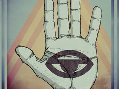 Hamsa hand illustration