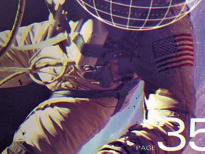 Editorial Layout nasa outerspace photography typography