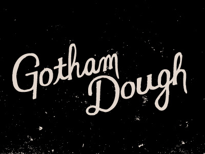 Gotham Dough lettering typography