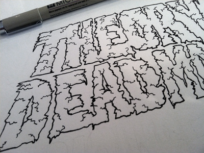 Snowblind Lettering lettering typography