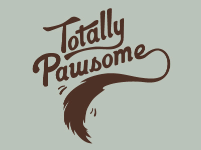 Totally Pawsome logo typography