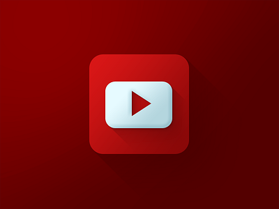 Youtube Icon flat gradient icon mix red xalion youtube