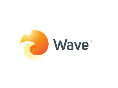 Wave Sunset - Logo Mark 3d logo mark orange sea sun sunset wave xalion