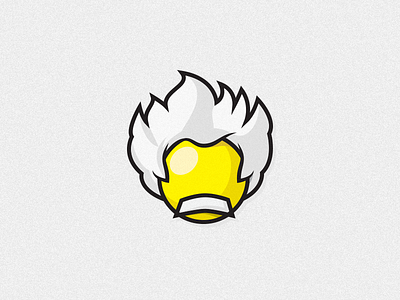Einstein 2d 3d einstein geeky logo mascot simple xalion
