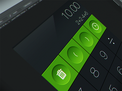 Calculator App android app calculator green mockup simple xalion