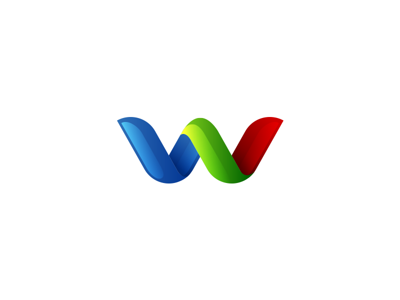 W - Logo Mark logo mark xalion w red green blue sale marketplace