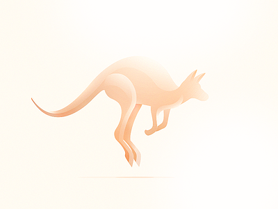 Kangaroo - Wind Animals animals illustration kangaroo usama wind xalion