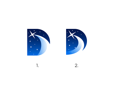 Deepspace - Logo Mark options deep logo rocket sky space stars usama xalion
