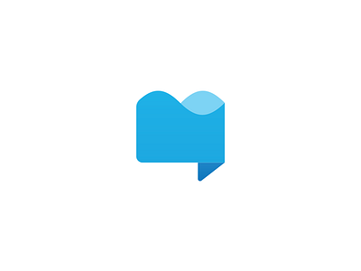 Chat Wave V2 audio blue chat concept form logo sound variation wave