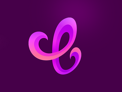 Wind Letter E e letter logotypography mark purple smooth typographic wind