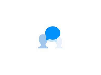 Chat Convo archive blue chat clean conversation corporate design icon mark simple