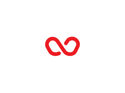 W Infinity - Logo Mark clean clear clip infinity letter logo mark professional red simple symbol w