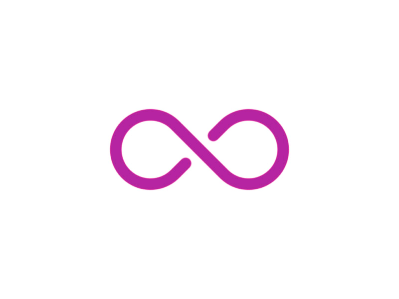 Infinity Loop - Logo GIF after animation effects gif infinity line loader logo logo animation loop pink stroke
