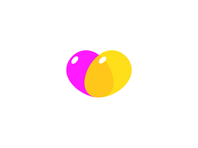 Heart Balloons iOS Icon balloons cartoonish cute dating heart logo pink simple warm