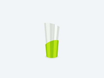 A little something color glass glossy green juicer logo machine material shading simple usama wip
