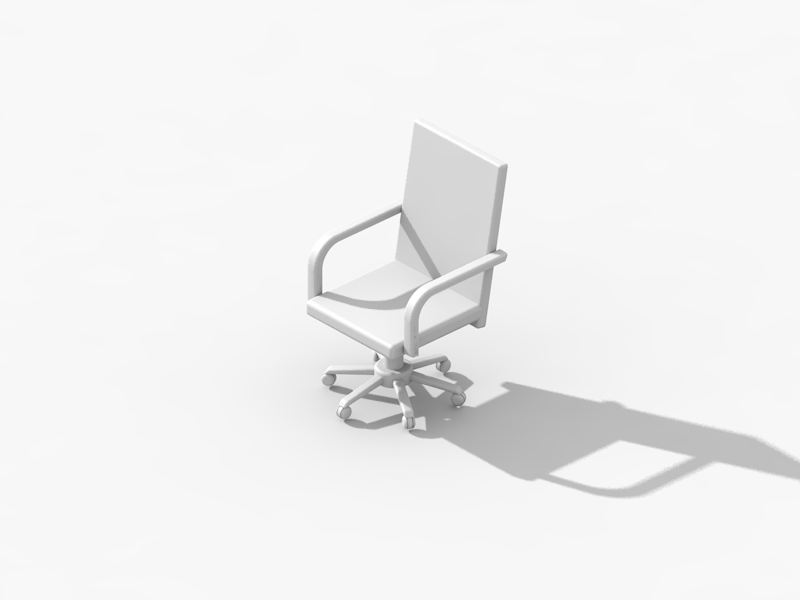 Clay Chair - 3d Render 3d animation bounce chair render simple