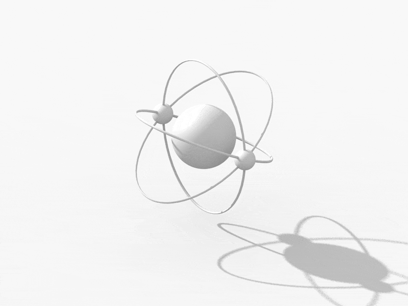 Clay Atom - 3D Render by Usama Awan on Dribbble