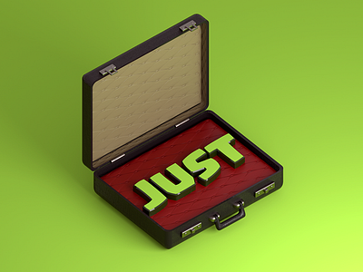 Just In Case - Daily Render 3d briefcase c4d daily funny illustration pun render