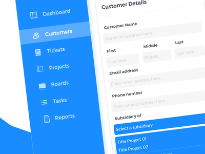 Dashboard design - SasS