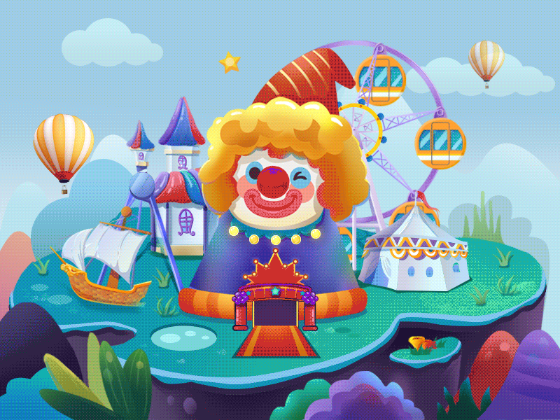 Clown amusement park