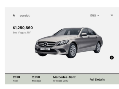 An online car buying website design ui ux