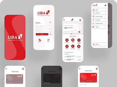 UBA mobile bank redesign design ui ux