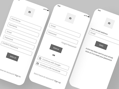 Low fidelity design ui ux