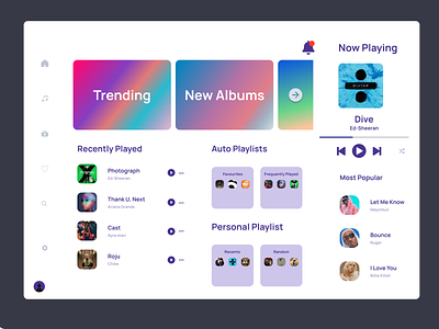 Music player design ui ux