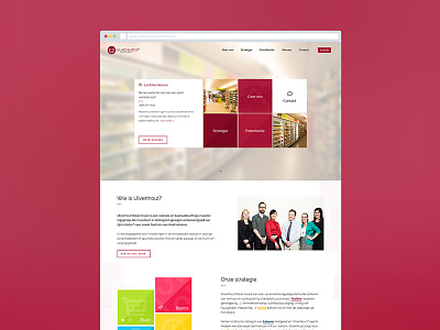 Ulvenhout Retail Invest group - Webdesign clean flat responsive tiles webdesign